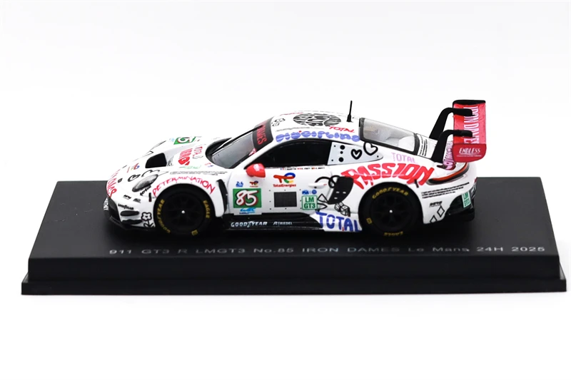 

[Предзаказ] SPARK 1:64 GT3 R LMGT3 №85 IRON DAMES Le Mans 24H 2025 белый с розовым, литая модель автомобиля