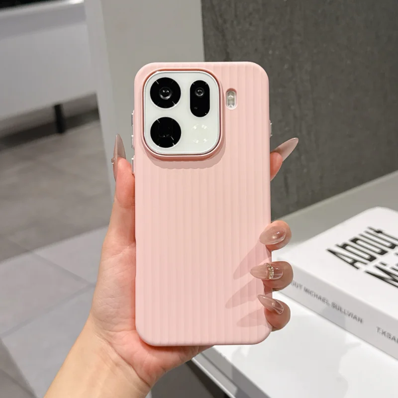 

Slim Matte Skin Feel Corrugated Striped For Magsafe Case For Oppo Find X9S X8S+ X7 Ultra Pro Independent Button Anti-Drop Cover
