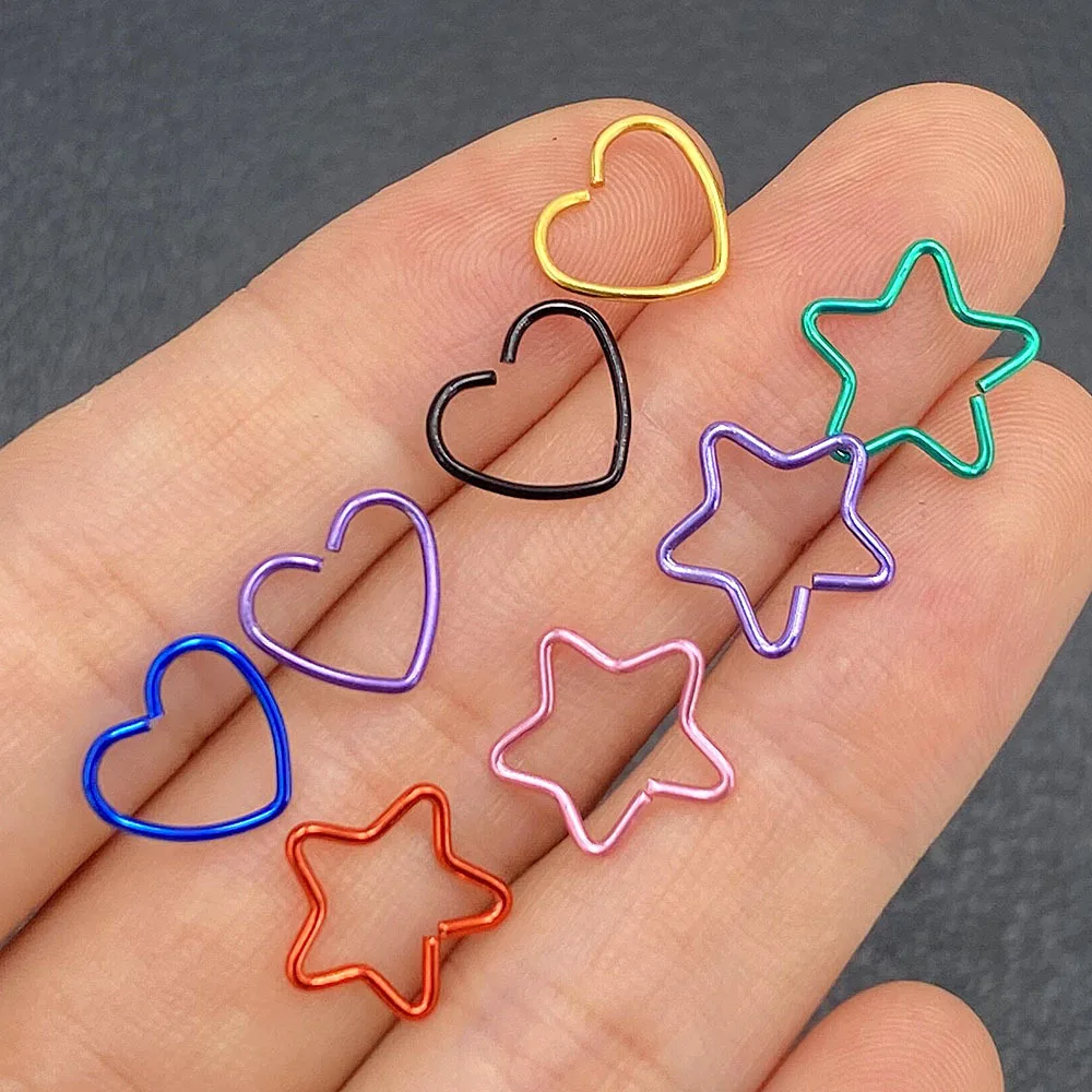 Body Jewelry Surgical Steel Daith Heart Ring Cartilage Tragus Piercings Hoop Lip Nose Rings Orbital Ear Stud Helix Jewelry