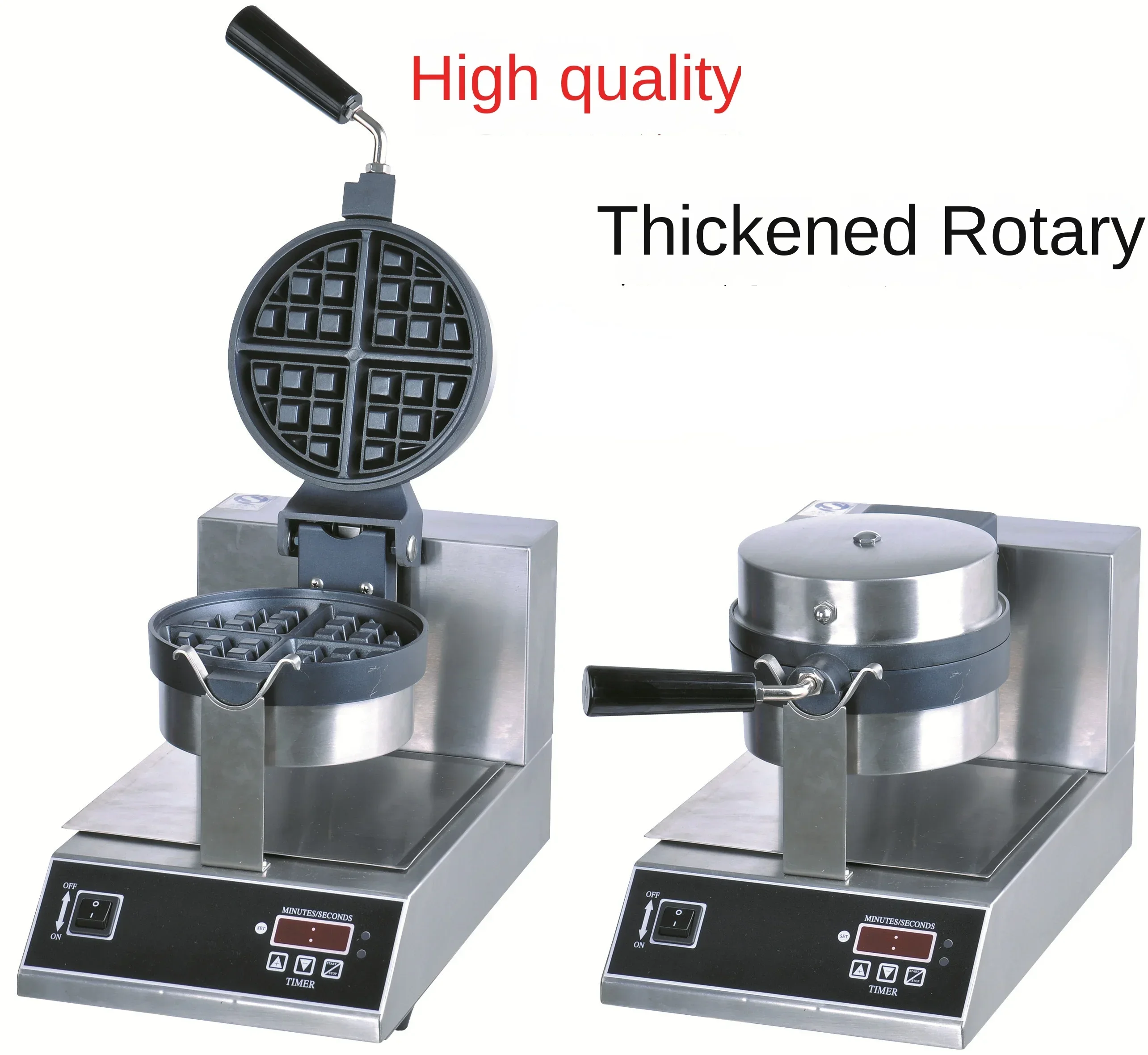 Rotating Waffle Cake Machine Single Head Waffle Oven Baking Cake Machine Man Coffee Milk Tea Shop