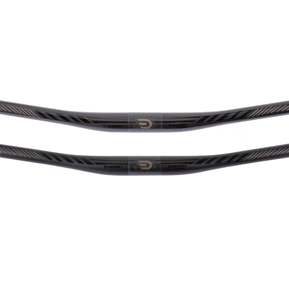 DODICI-Carbon Fiber Mountain Bike Handlebars, Matte Mountain Bicycle Parts, XC Bike Parts, 31.8*720mm, 740mm, 760mm