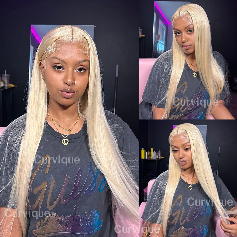 

613 Парик из светлых человеческих волос 13X6 13X4 Hd Кружевные фронтальные парики для женщин 4X4 Прозрачная кружевная застежка Предварительно выщипанный парик 30 38 дюймов