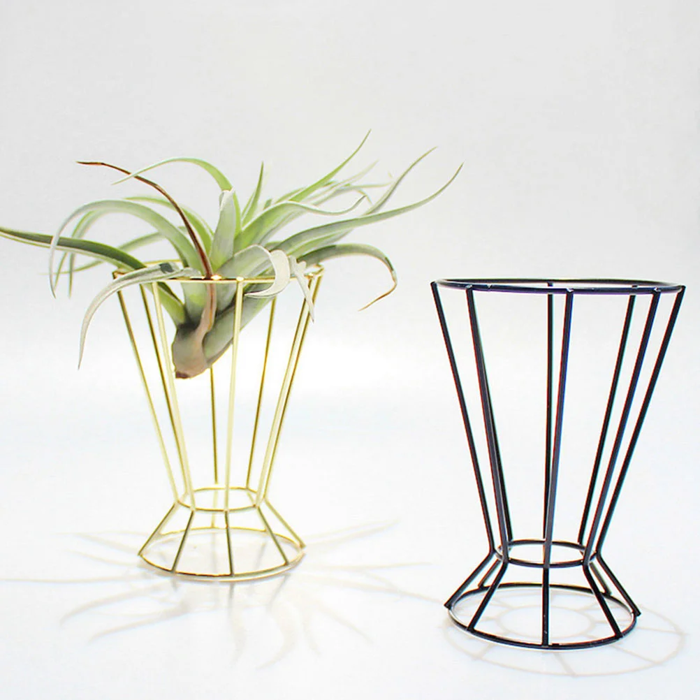 Air Stand Holder Flower Frame Tillandsia Holder Geometry Stand Flower Rack Flower Pot Holder for Home