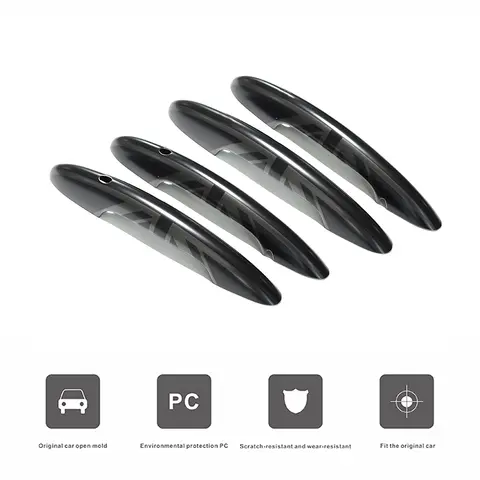 미니 쿠퍼 S JCW F55(5 도어) F60 컨트리맨 외부 블랙 플래그 도어 핸들 커버 장식, 자동차 스타일링 액세서리 미니 쿠퍼 S JCW F55(5 도어) F60 컨트리맨 외부 블랙 플래그 도어 핸들 커버 장식, 자동차 스타일링 액세서리