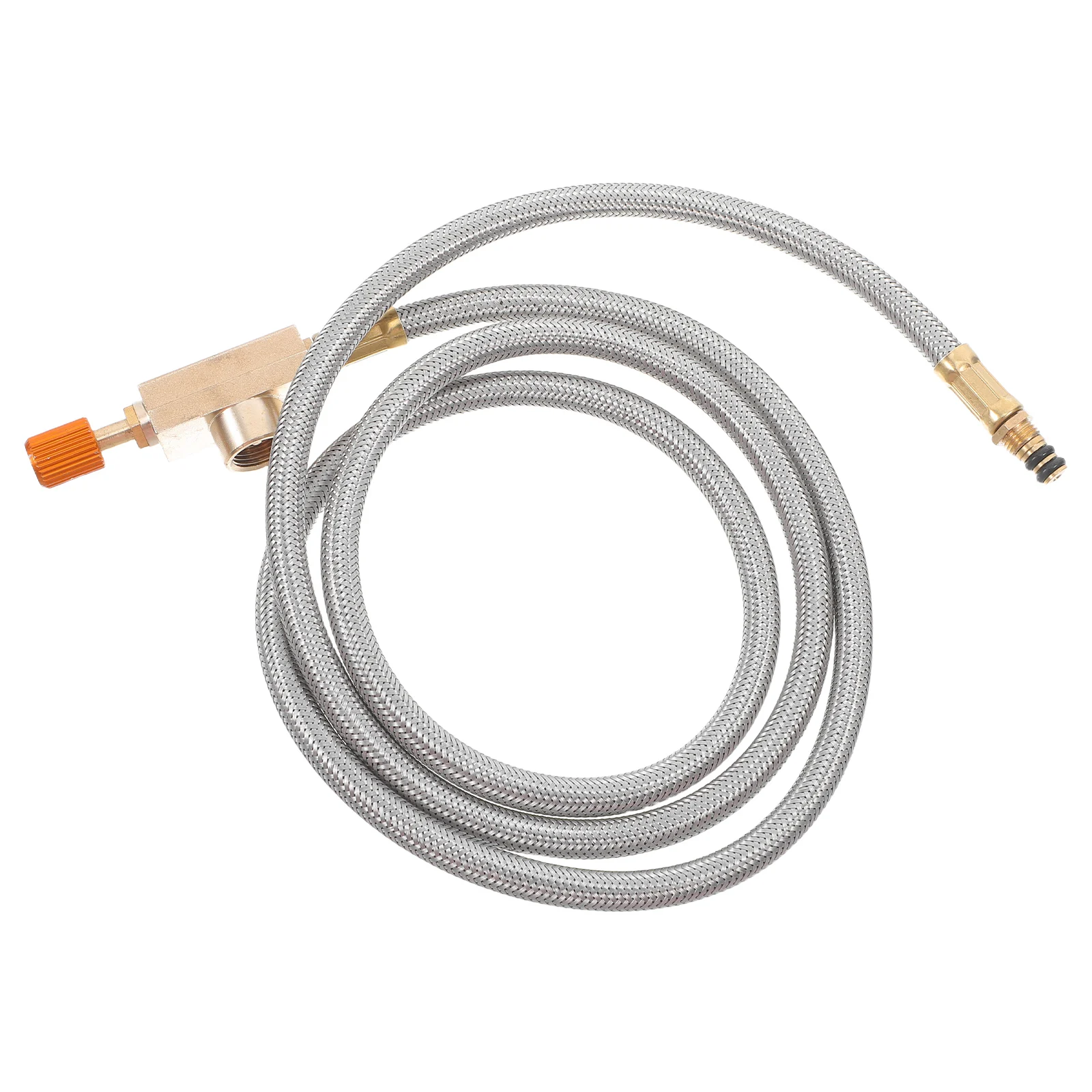 

Outdoor Burner Gas Extension Line Hose Connector For Camping Stove Fireplace Pit Lightweight High Pressure Adapter Wood Stove