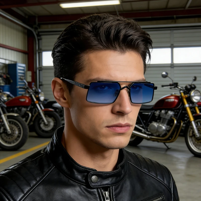 

Stylish Men's and Women's Metal Sunglasses UV400 Protective Sunglasses Men's and Women's Outdoor Travel Glasses