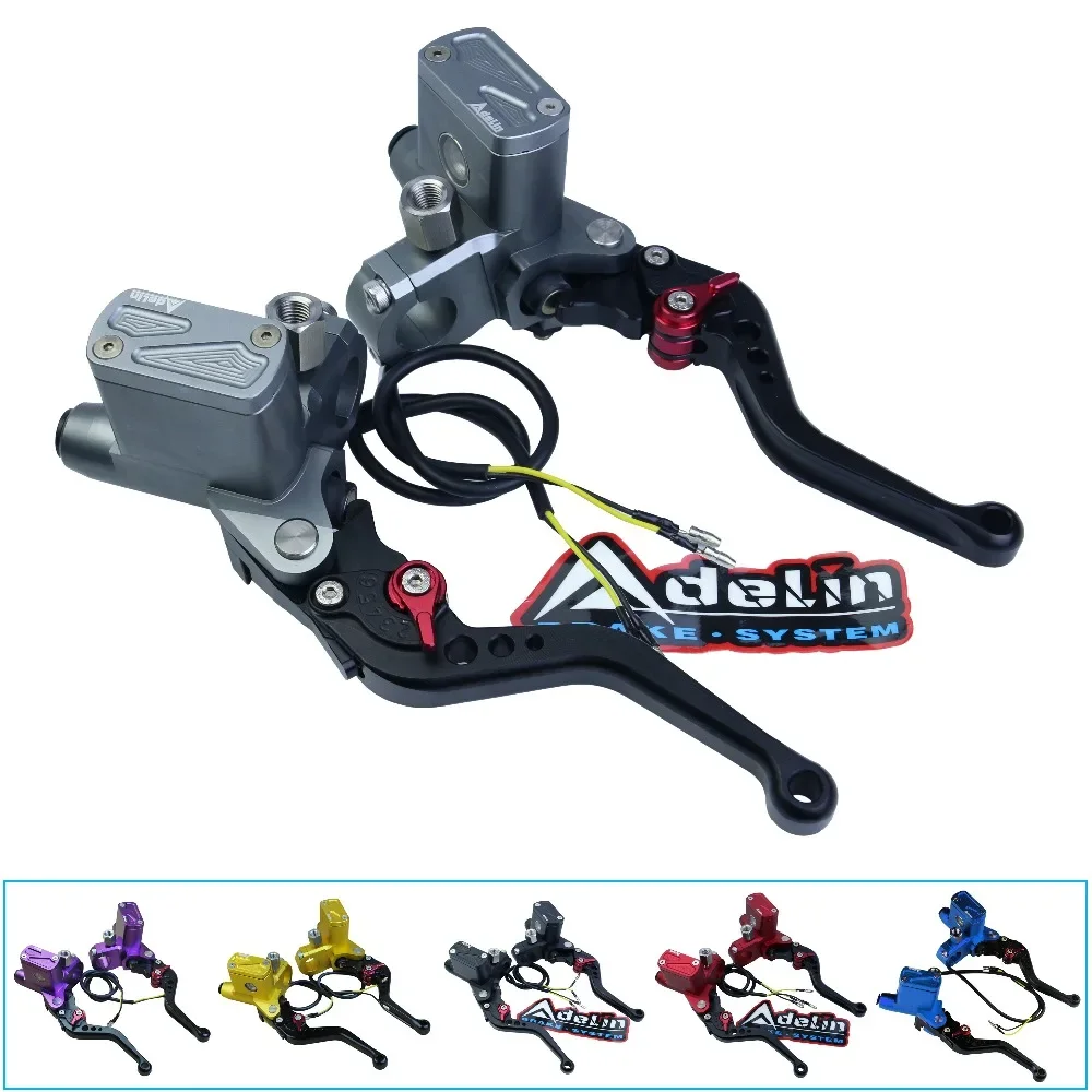 Universal motorbike cnc Adelin PX6 motorcycle brake clutch pump master cylinder lever handle For Yamaha Kawasaki Suzuki