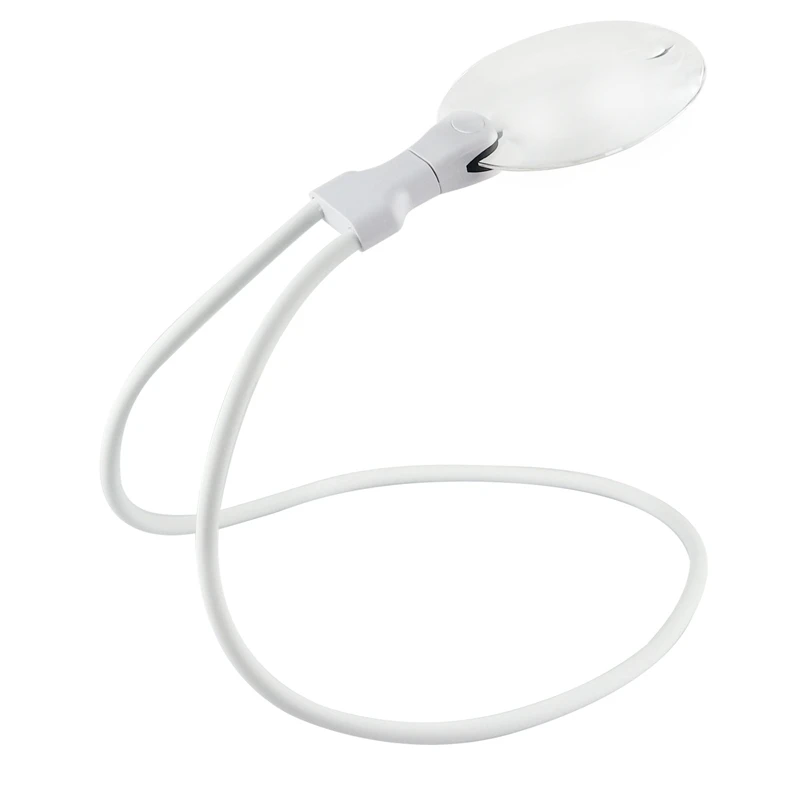 3X 10X Multifunctional Neck Wearing Magnifier Hands-Free Desktop Large Lens Magnifying Glass for Seniors Reading Sewing Jewel