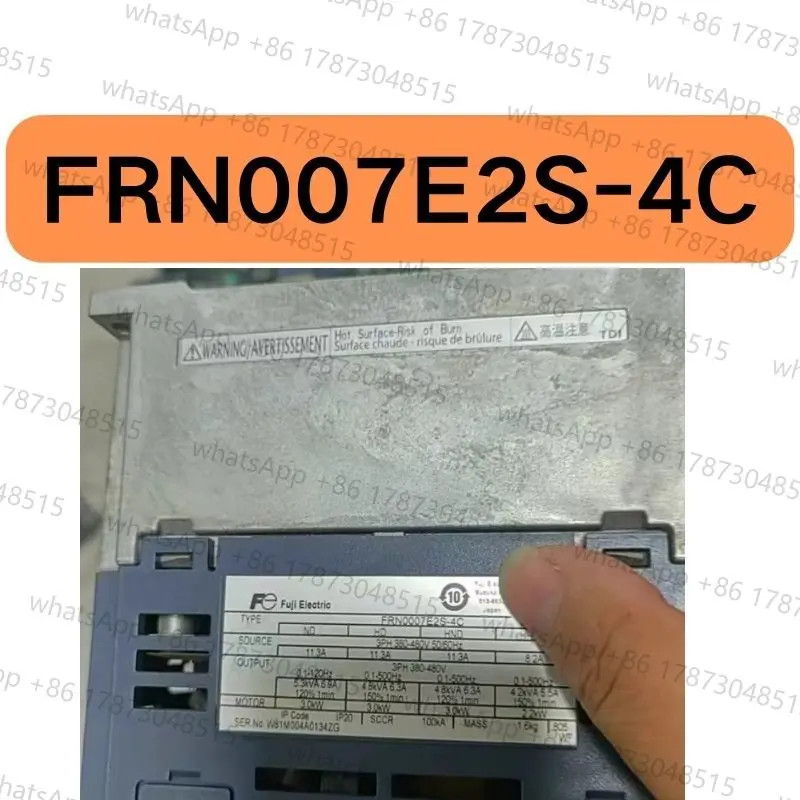 

The second-hand FRN007E2S-4C inverter tested OK and its function is intact