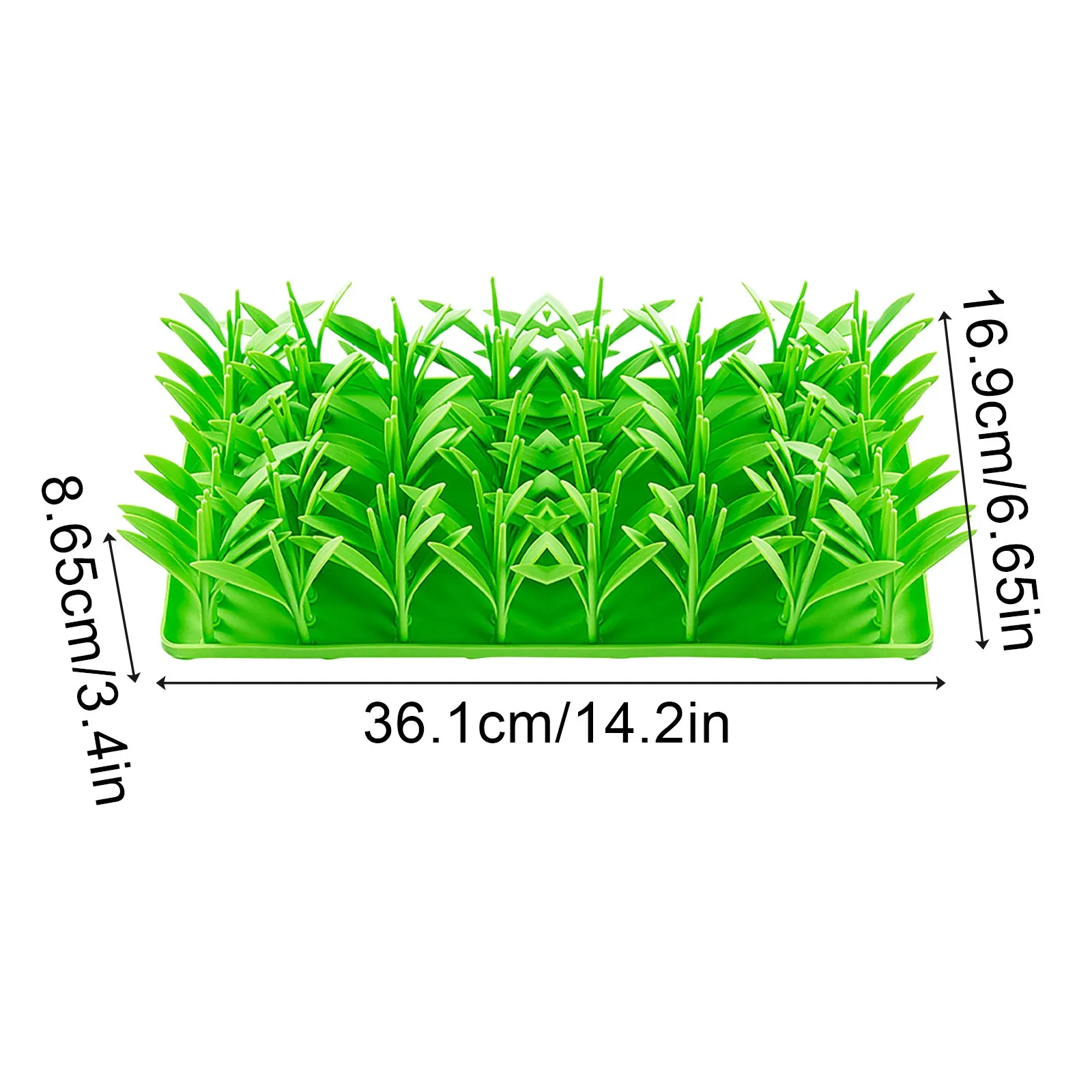 Meadow Design Pet Slow Feeding Mat Creative Grass Design Licking Mat Cat And Dog Eating Non-Slip Slow Feeding Mat