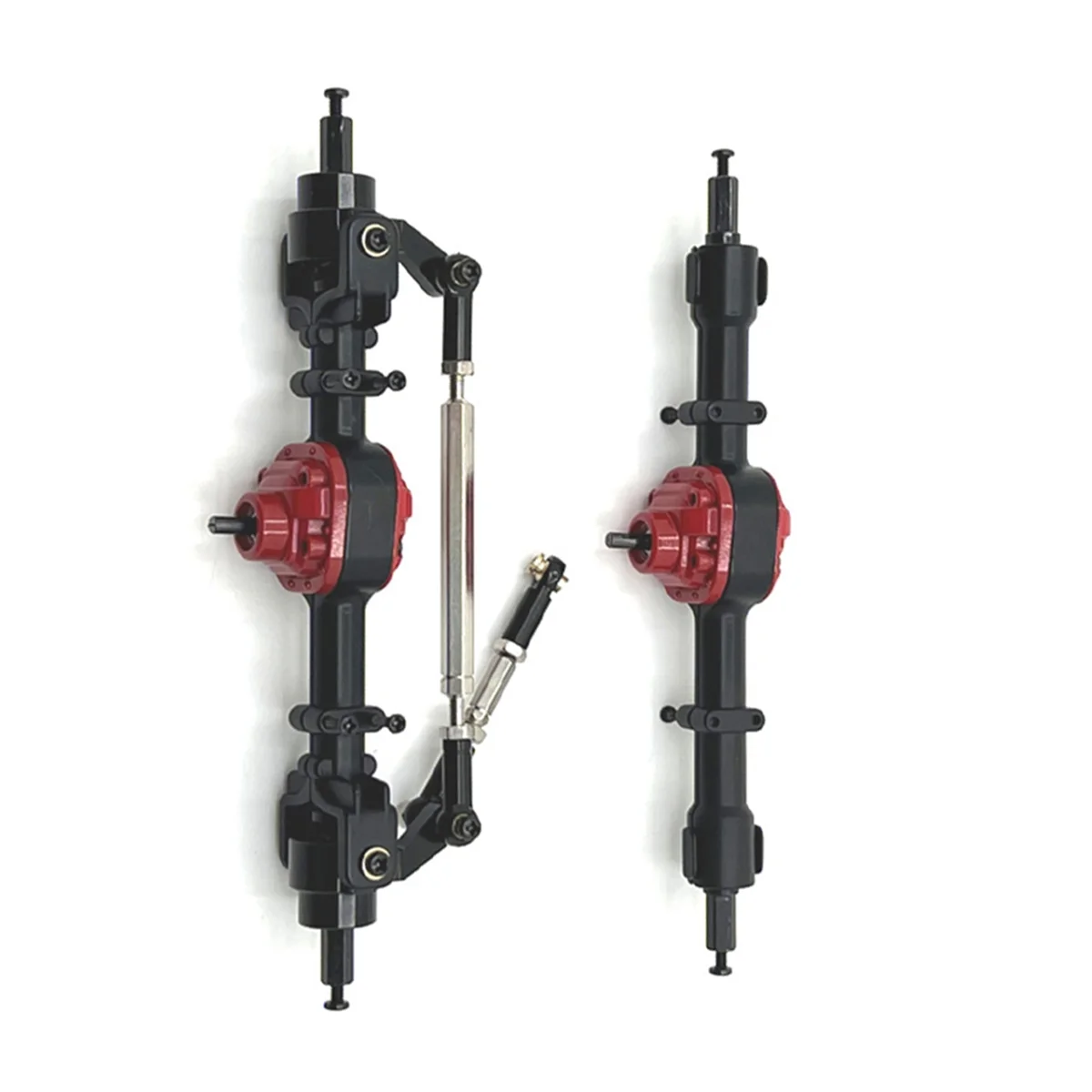 Front and Rear Axle Assy for MNMODEL 1/12 MN82 LC79 MN78 Remote Control Car Parts Metal Upgrade BlackJAS