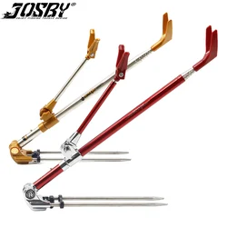 Telescopic Fishing Rod Bracket 1.5m/1.7m/2.1m Rack Pole Stand Holder Adjustable Anti-slip Folding Stainless Steel Fishing Tool