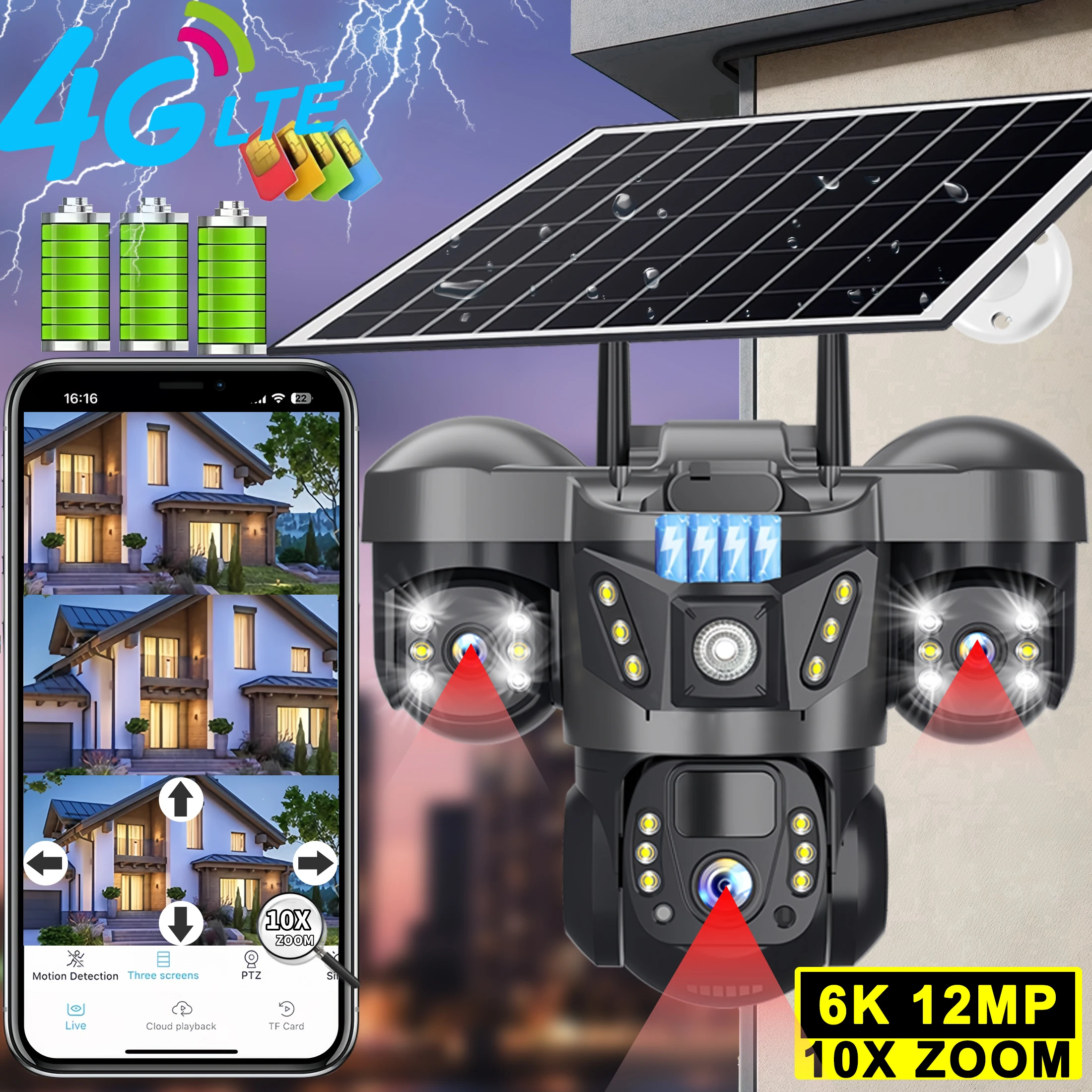 v380-pro-12-mp-telecamera-solare-tre-obiettivi-audio-esterno-ip66-impermeabile-batteria-incorporata-sicurezza-cctv-6k-hd-4g-sim-telecamera-di-rete