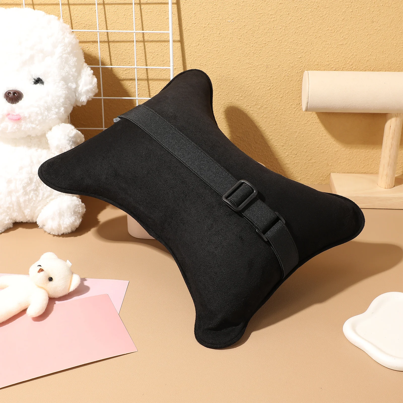 

Car Neck Pillow Soft Comfortable Ergonomic Neck Support Car Seat Headrest Cushion for Driving Interior Accessory