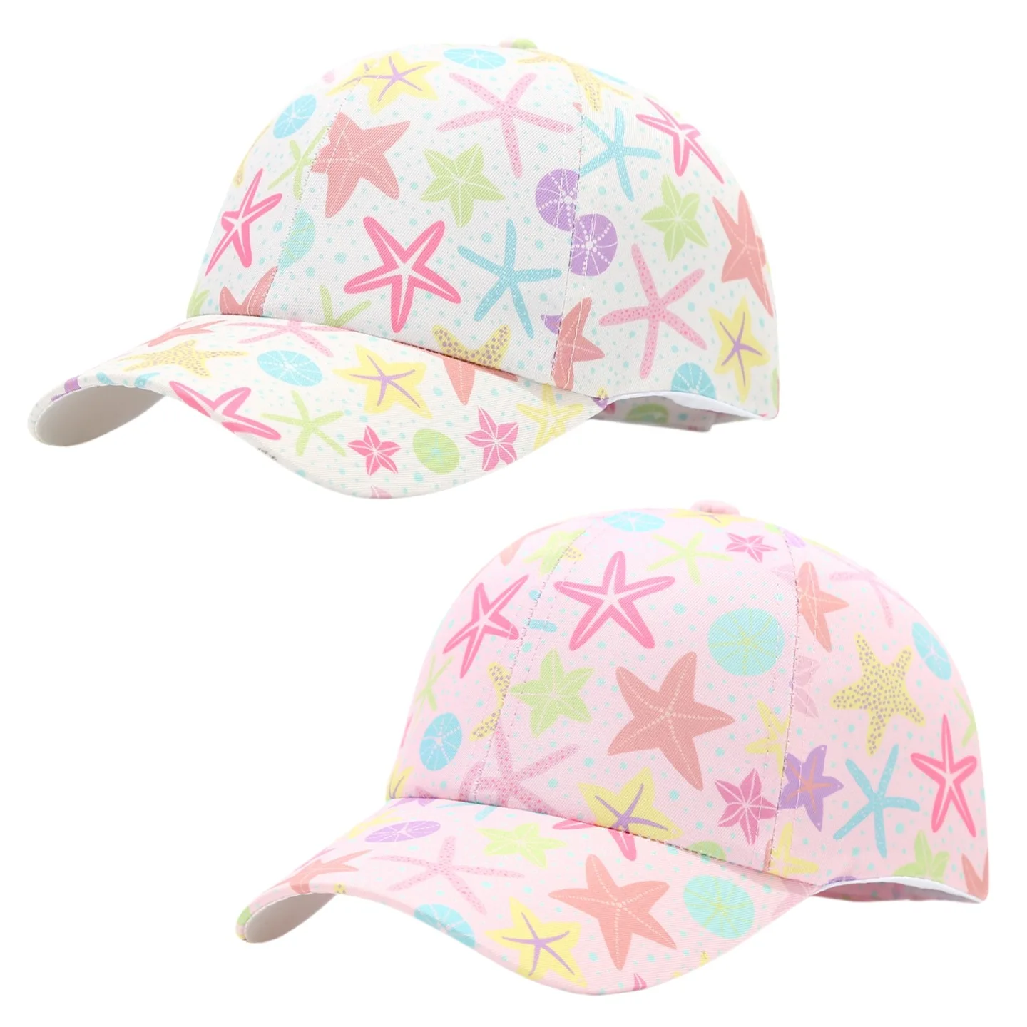 

Summer Kids Baseball Cap Fashion Tie-dye Print Snapback Hat For Children Girls Outdoor Streetwear Adjustable Duck Tongue Cap