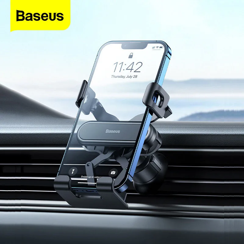 Baseus-Soporte de teléfono móvil Gravity para coche, salida de aire, para iPhone 13, 14 Pro, Max, Samsung, Xiaomi