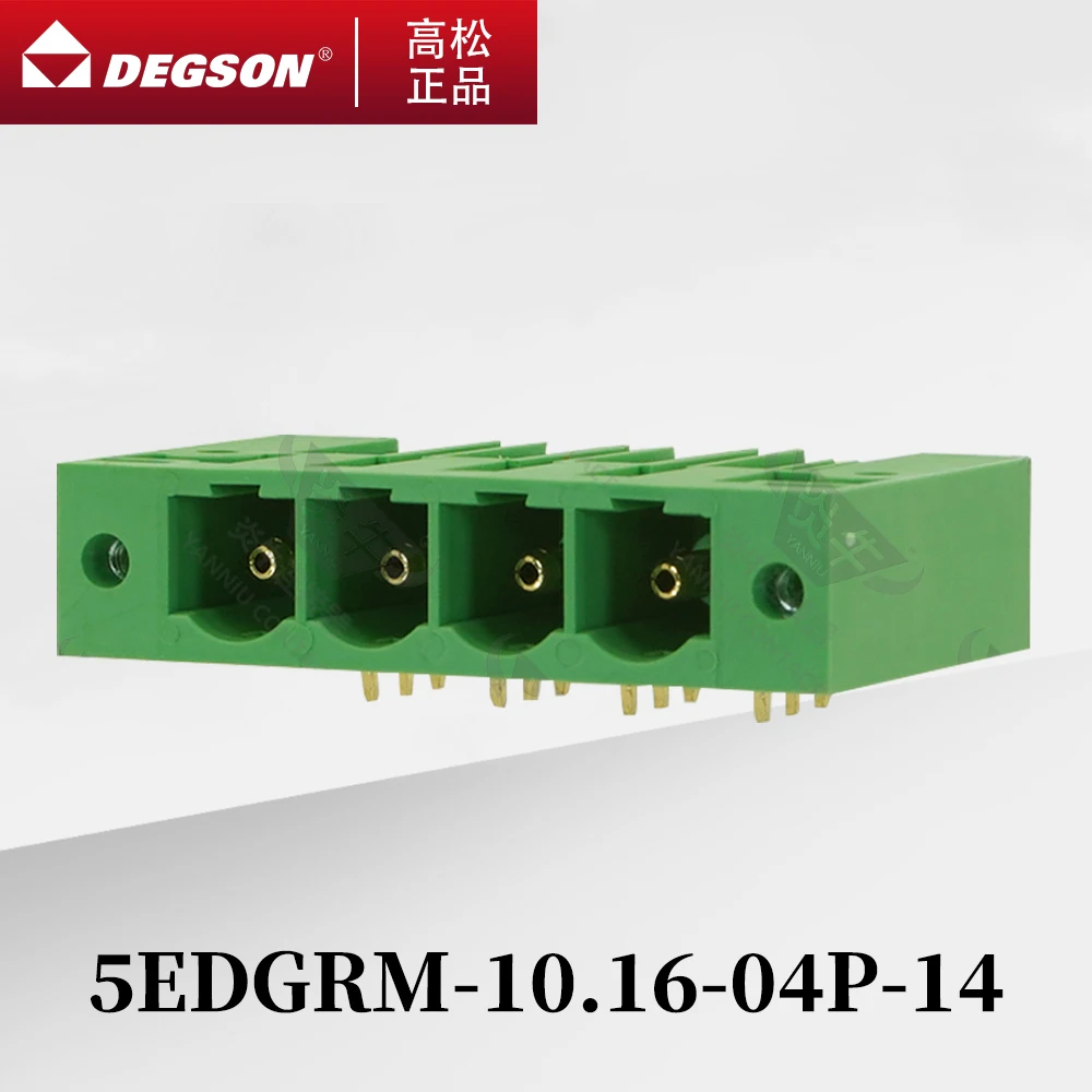 

10Pcs DEGSON 5EDGRM-10.16 5EDGVM-10.16 Pluggable PCB terminal blocks Phoenix Contact PC6-16G1F KF2EDGSRAM 10.16mm 2PIN-12PIN