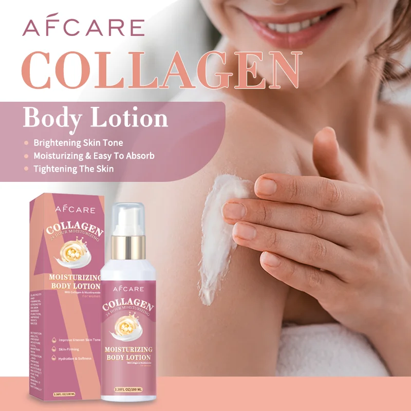 Collagen Body Lotion Whitening Body Cream Moisturizing Brightening Skin Anti-aging Balance Skin Tone Nourishing Body Care