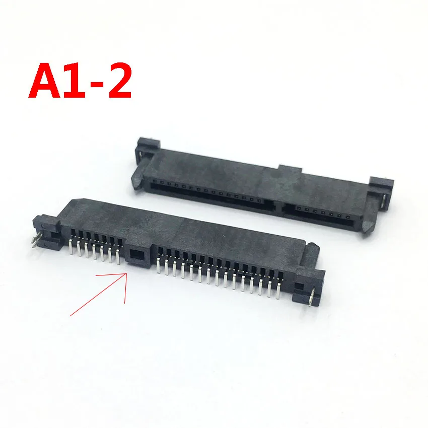 5PCS SATA Interface Steckdose SSD Solid State Drive Sitz 7p + 15P 22PIN Stecker Sitz Sinking platte Patch Typ Stecker Port