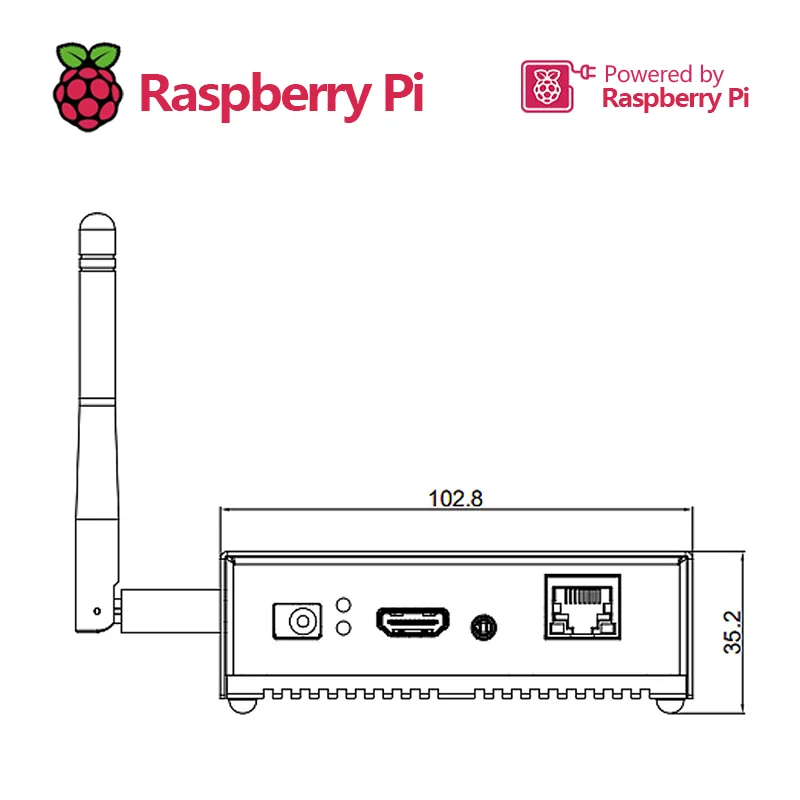 Broadcom BCM2711 ED-IPC2010,Industrial Computer Based on Raspberry Pi CM4,with 4 Core Cortex A72 1.5Ghz 64-bit CPU,Up to 8GB RAM