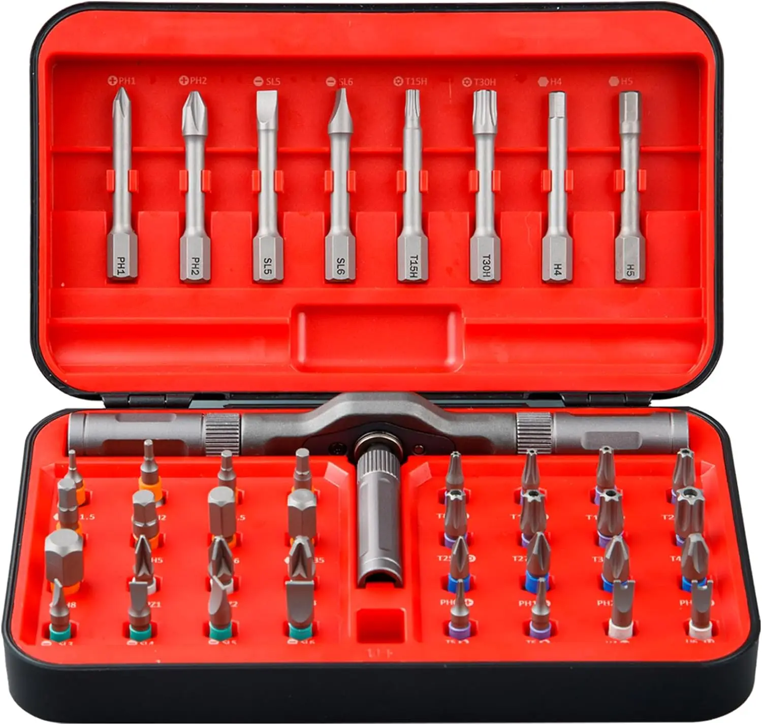 

Набор магнитных отверток 42-в-1 с трещоткой для ремонта мебели, электроники и велосипедов