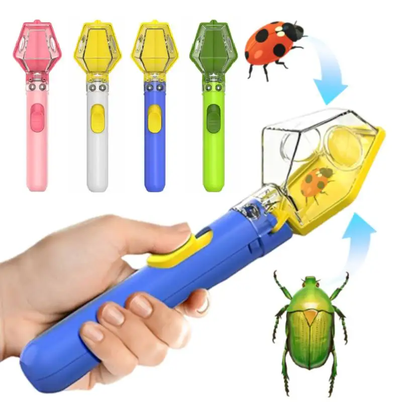 

Handheld Bug Catcher for Kids Insect Trap Kit with 6X Magnifier Glass, STEM Educational Exploration Grabber Tool Toy for Outdoor