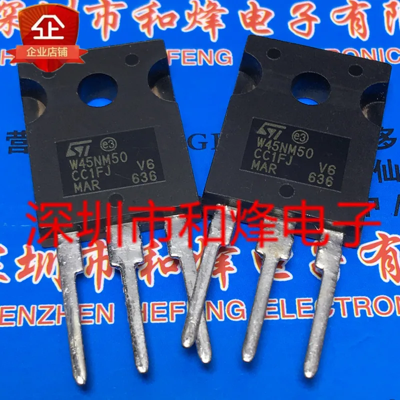 5PCS-10PCS STW45NM50 W45NM50  TO-247 500V 45A  Really Stock Best Quality Guarantee Transistor Fast Shipping