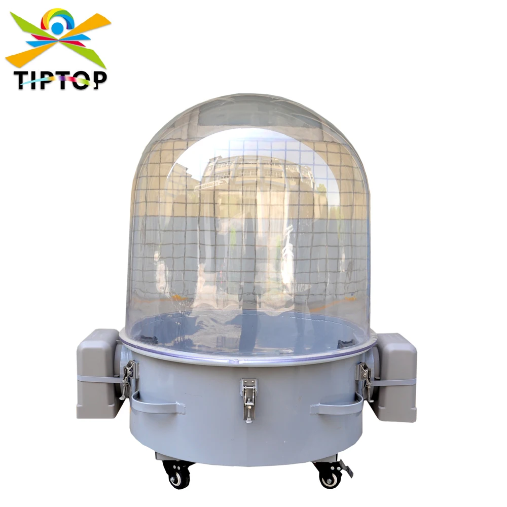 

TIPTOP RC02+ Indoor Moving Head Outside Waterproof Rain Cover Plastic Cover Iron Base 2 Cooling Fan Wheels Optional DMX Control