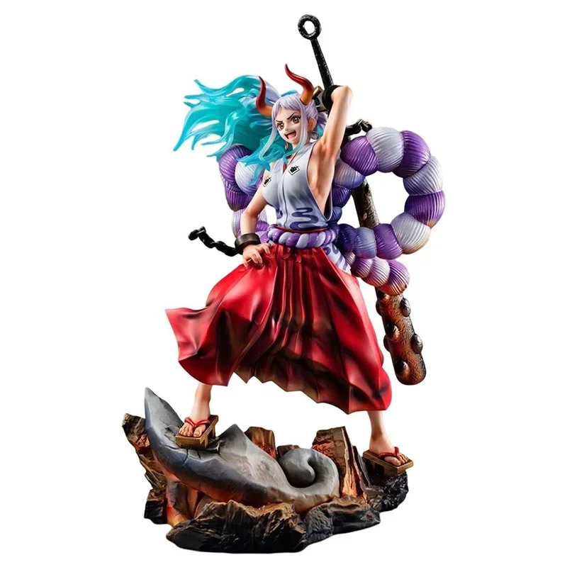 

Anime Yamato One Piece Figures GK Kaidou Daughter The Island of Ghost Girl Yamato Action Figures Wano Country PVC Model Toys