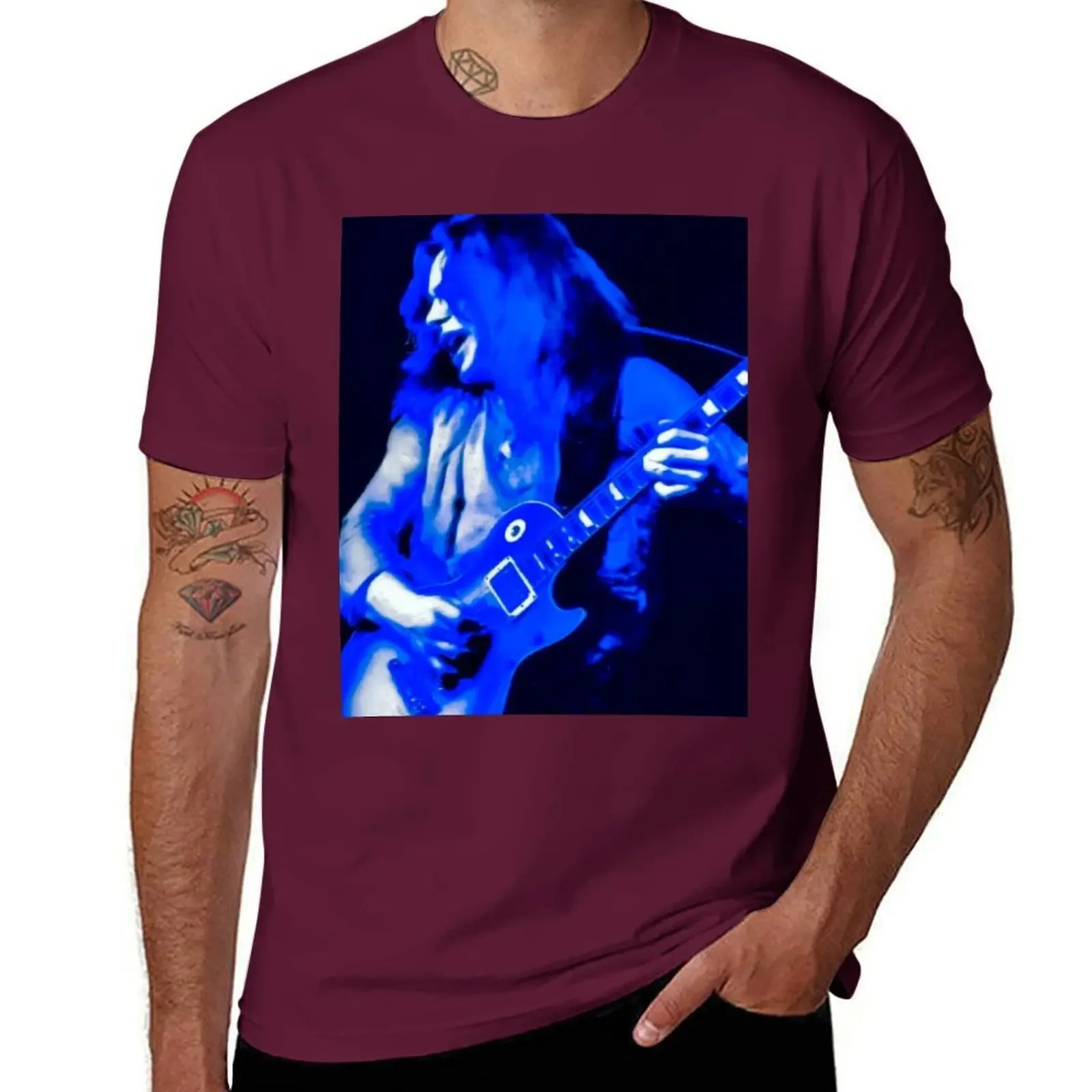 Paul Kossoff Live in Concert T Shirt vintage clothes oversized customizeds mens t shirts pack new in tops & tees Short Sleeve