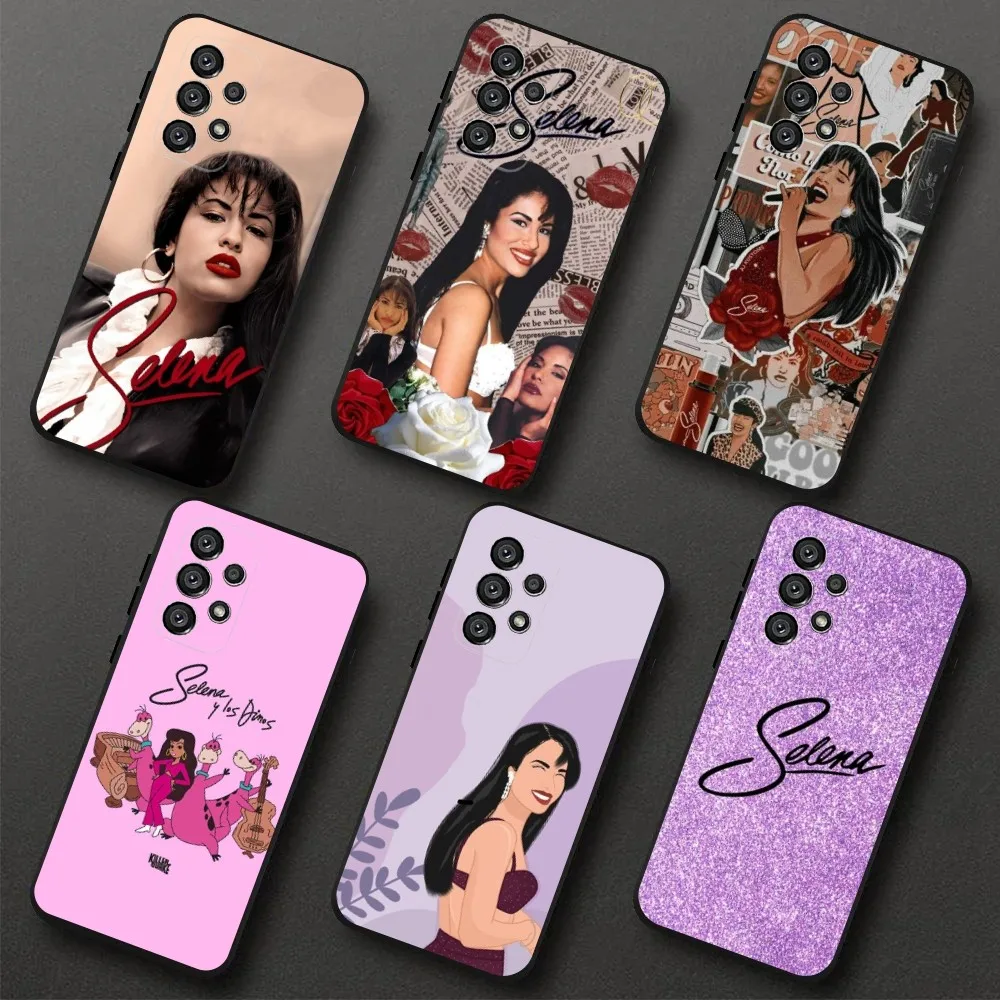 Singer Selena Quintanilla  Phone Case For Samsung Galaxy A20,A21s,A22,A31,A32,A52,A53,A72,73,A80,A91 Soft Black Cover