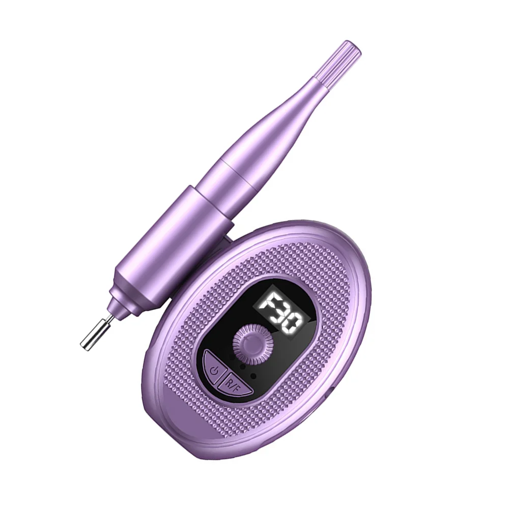 

Nail Polisher Polishing Machine Electric Acrylic Drill File Pedicure Lightweight Abs Aluminum Alloy Stable Operation