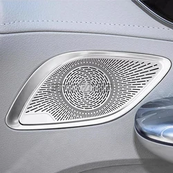 For Mercedes Benz EQE V295 SUV 2023 2024 Stainless Steel Audio Speaker Door Panel Loudspeaker Cover Trim Interior Accessories