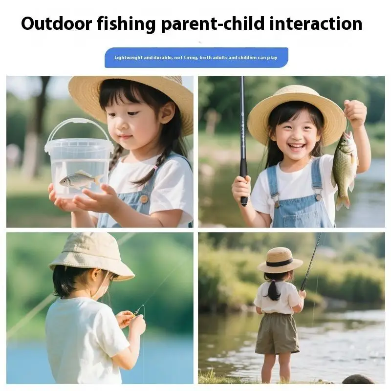 1PC Stream Rod Winter Fishing Shrimp Rod Small Fishing Rod Short Section Hand-Held Fishing Rod Beginner Fishing Rod Set