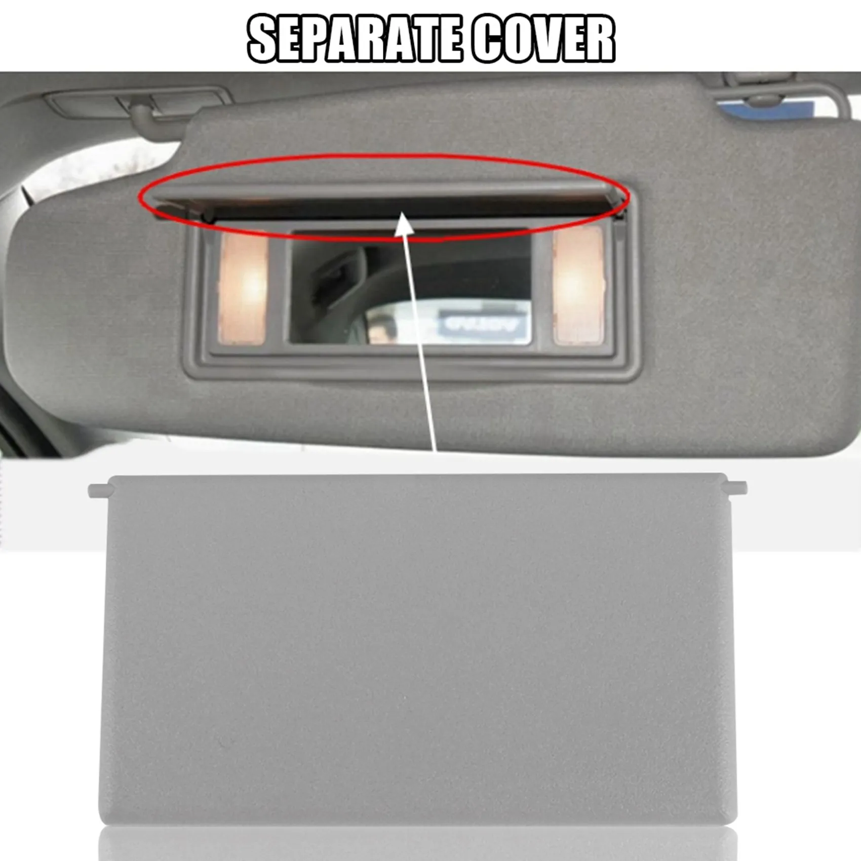 Car SunVisor Sun Visor Shade Mirror Cover for Mercedes Benz W203 C CLASS C230 C240 C280 C32 C320 C350 C55 A2038170220