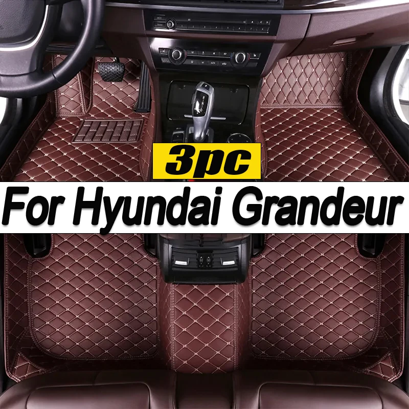 Car Floor Mat For Hyundai Grandeur Azera HG 2012 2013 2014 2015 2016 2017 Waterproof Pad Car Mats Foot Covers Car Accessories