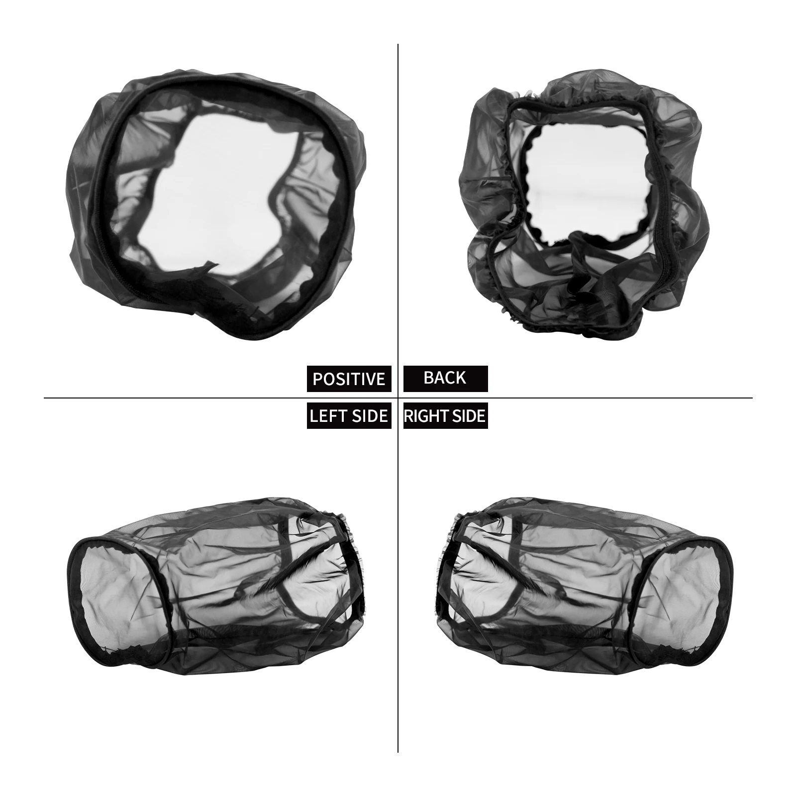 Motorcycle Air Filter Heavy Breather Rain Sock Black Protective Cover For Harley Air Cleaner Kits XL48 1200 Touring Softail Dyna