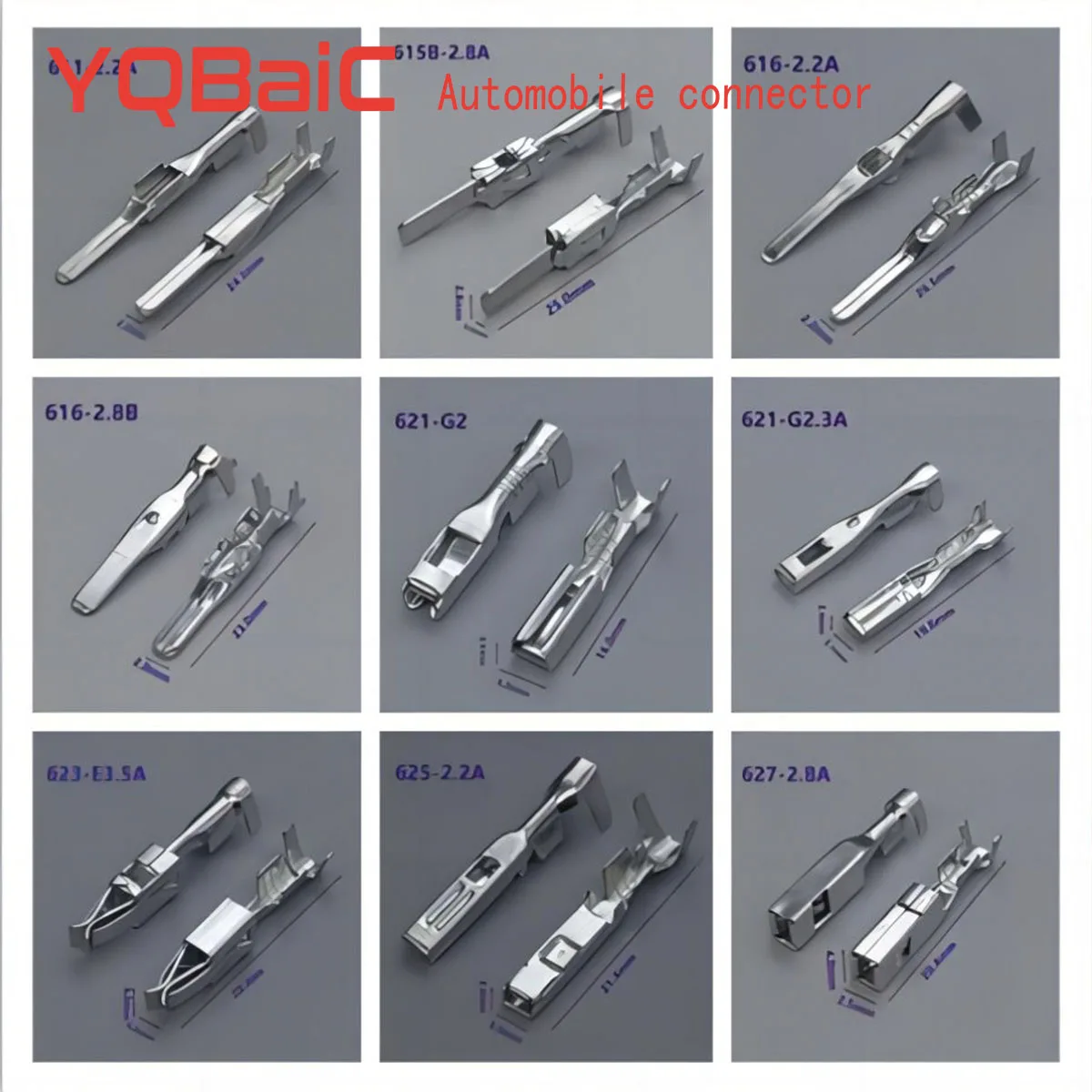 50 sztuk 1/1,5/1,8/2,2/2,8/3,5 mm męski żeński automatyczne zaciskanie końcówki przewodów z narzędziem do usuwania pinów dla VW Tyco AMP Boschs FCI Deutsch