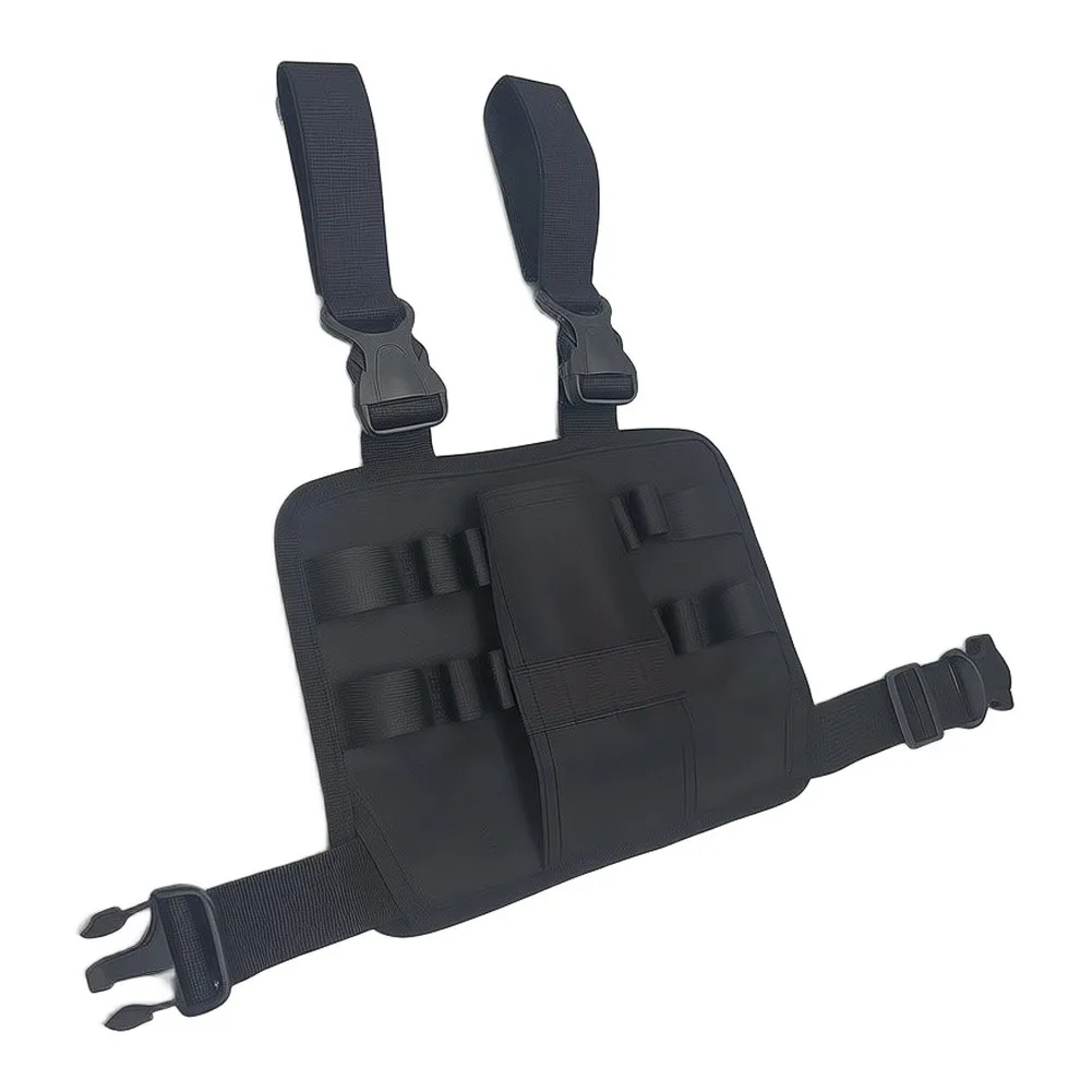 waterproof-nylon-tool-belt-bag-for-professionals-adjustable-waist-tool-carrier-with-ample-storage-compartments-25x18x2cm-black