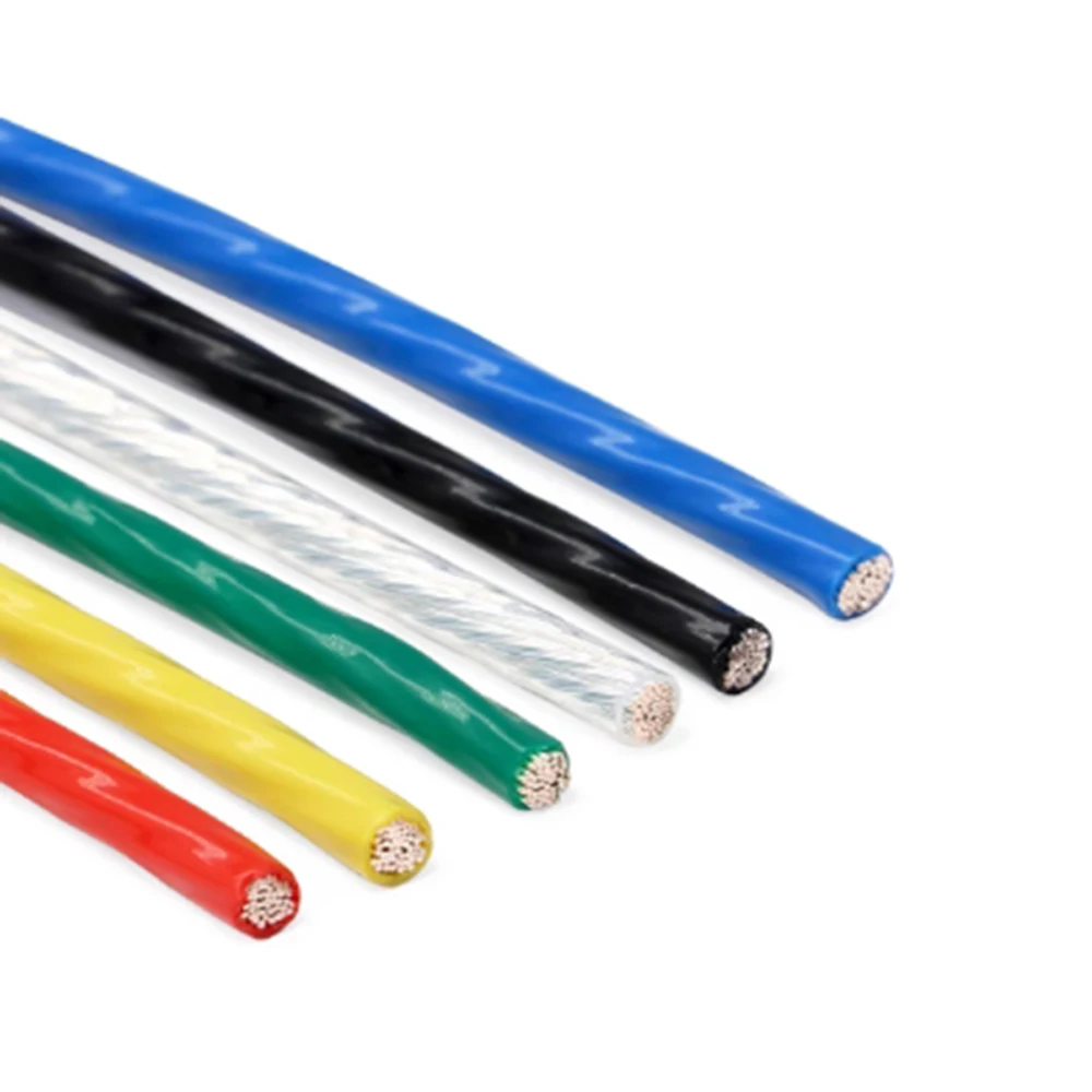 

Компенсационный провод 50 м, посеребренный провод, 26AWG, квадратный диаметр 1 мм, высокотемпературный тонкий электронный кабель из ПТФЭ