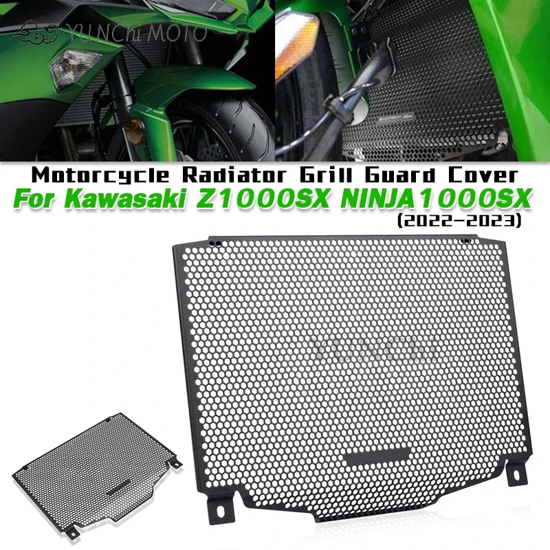 For Kawasaki Z1000SX / Ninja1000SX 2022-2023 Motorcycle Radiator Grill Guard Cover Protector  Engine Cooling