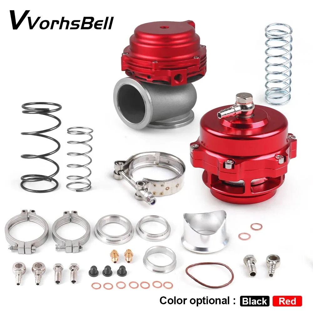 For Supercharge Turbo Manifold 44mm Wastegate 44mm External Wastegate w/ V-Band Flange & 50mm Blow Off Valve BOV Combo Turbo