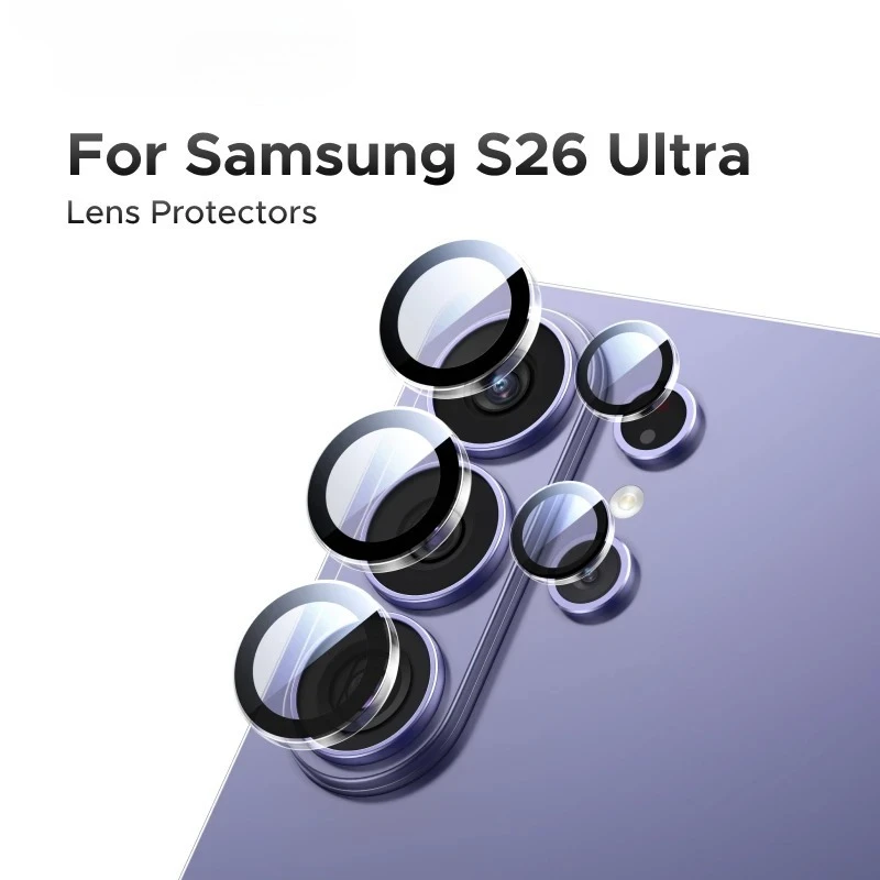 

​​​​​​​Camera Lens Protector for Samsung Galaxy S26 S25 24 Ultra Full Lens Glass for Samsung S26 Ultra Protective Films 2026