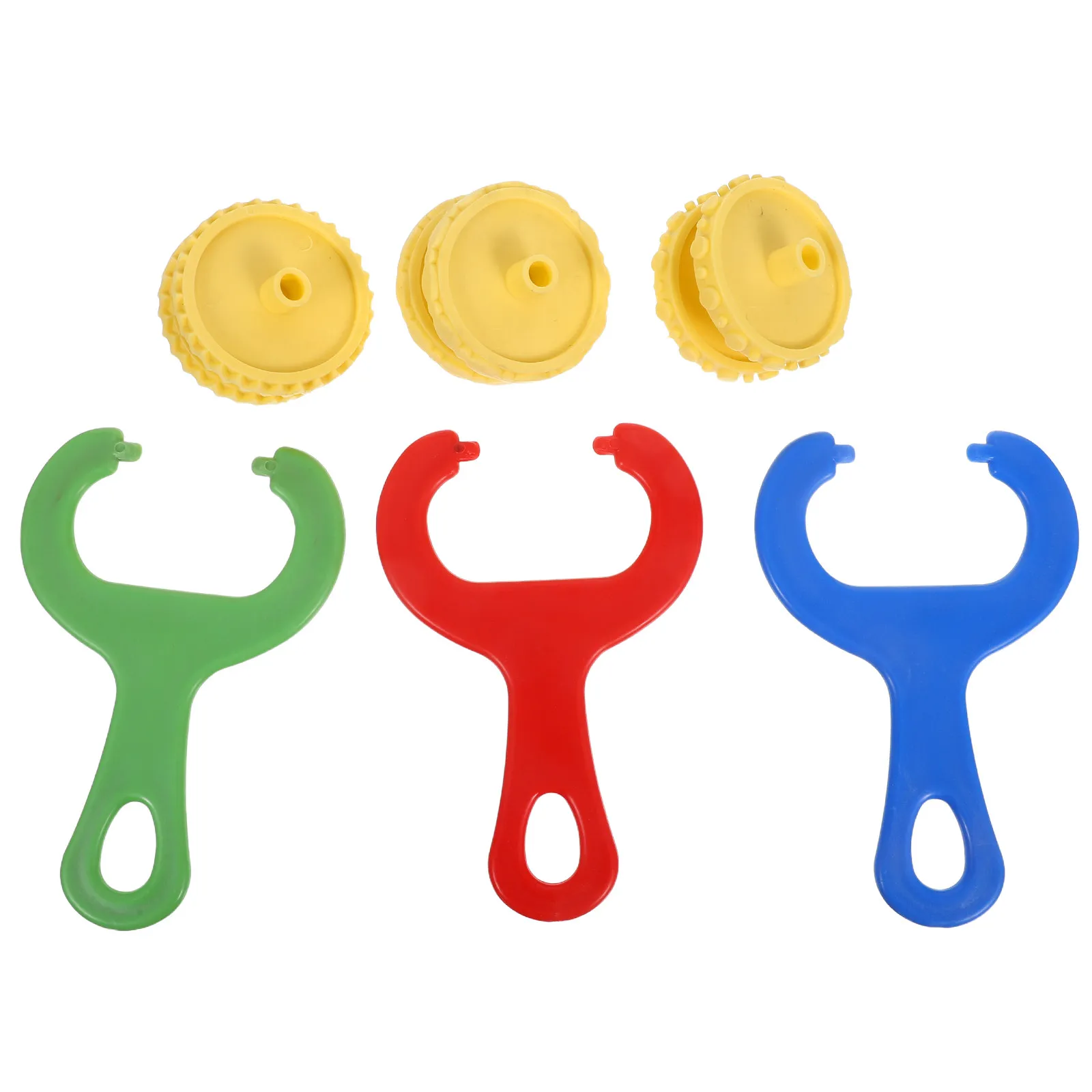 3Pcs Clay Texture Roller Set Bright Color Modeling Stamp Tools for Dough Clay Crafting Fine Motor Skills Development School