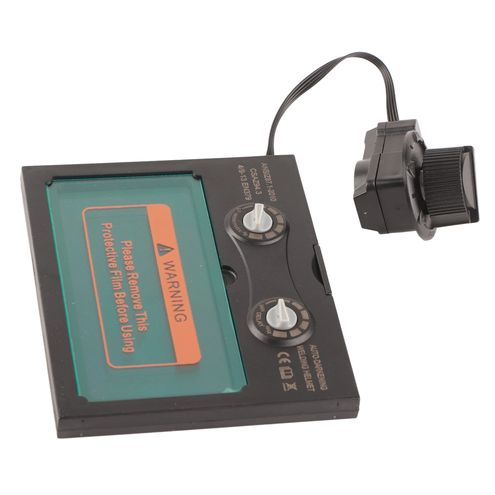 태양 전지 패널 용접 헬멧 렌즈, 용접 마스크, 자동 어둡게 하는 렌즈 도구, TX500C, 110x90mm