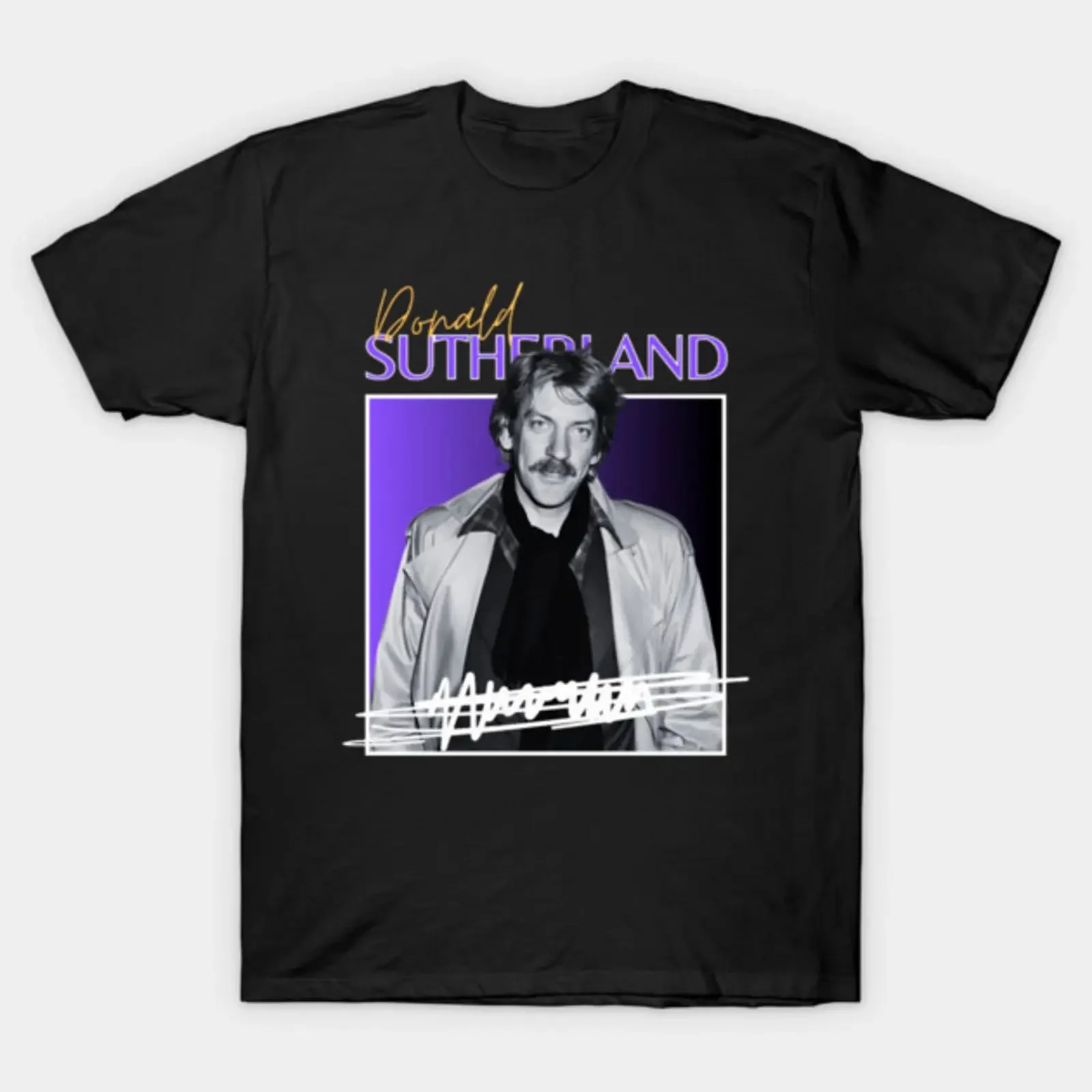 Donald sutherland T Shirt vintage Washed streetwear Soft Versatile Stylish fashion Slightly Unisex graphic homme Comfortable