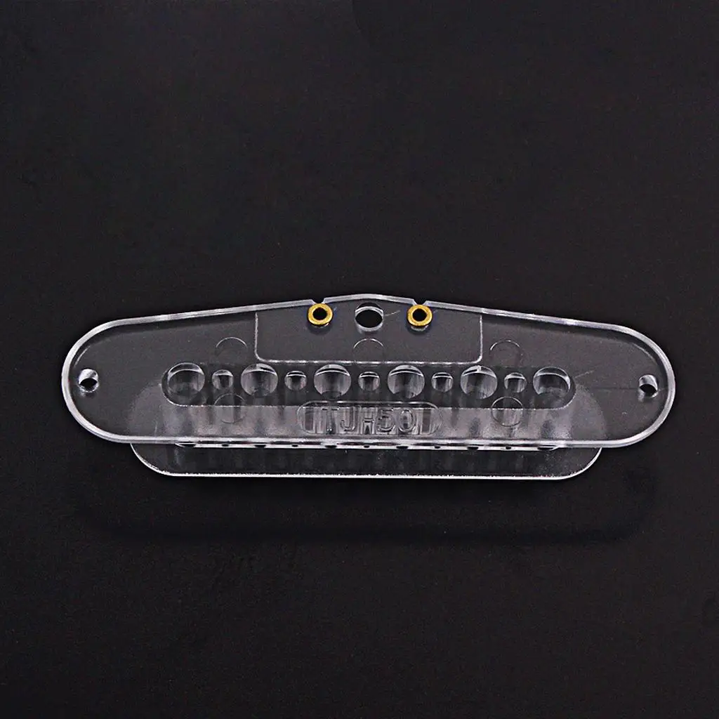 Clear Plastic Guitar Pickup Bobbin Durable Bridge Pickup for Electric Guitar Parts and Accessories