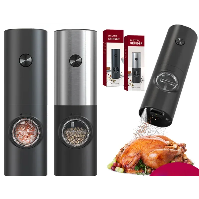 

Electric Salt and Pepper Grinder Rechargeable Adjustable Coarseness Spice Mill Battery Powered Kitchen Automatic Gadget