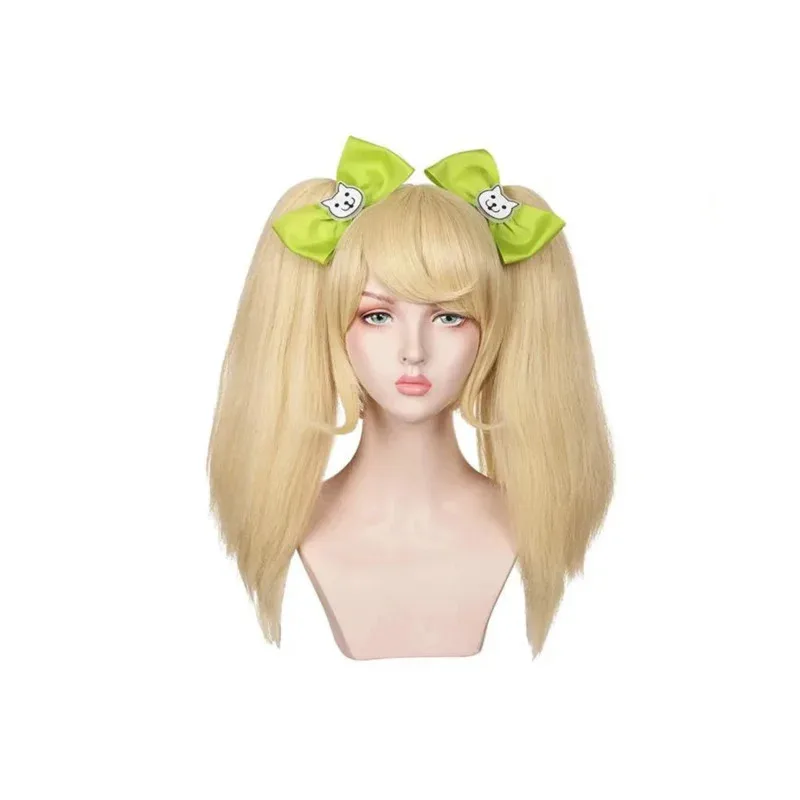 أزياء LQAnime Super Danganronpa 2 Saionji Hiyoko كيمونو التأثيرية فستان فيستدو ملابس أزياء الهالوين بدلة شعر مستعار شخصية أنيمي