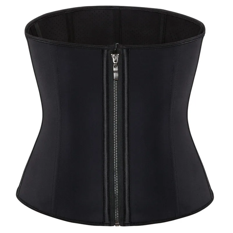 New Inner Lining With Three Row Buckle RubbeR Waistband Short Girdle Zipper Waist Trainer Closure Body Shaping Woman Clothing